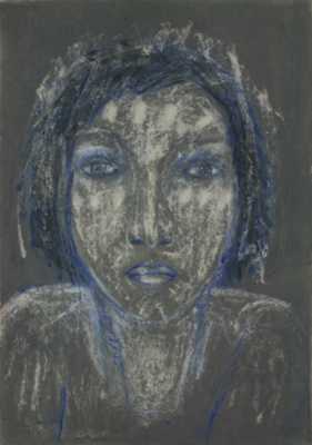 Abbildung: Ahne, 2006, 100x70 cm, &Ouml;l auf Karton von Brigitta C. Quast