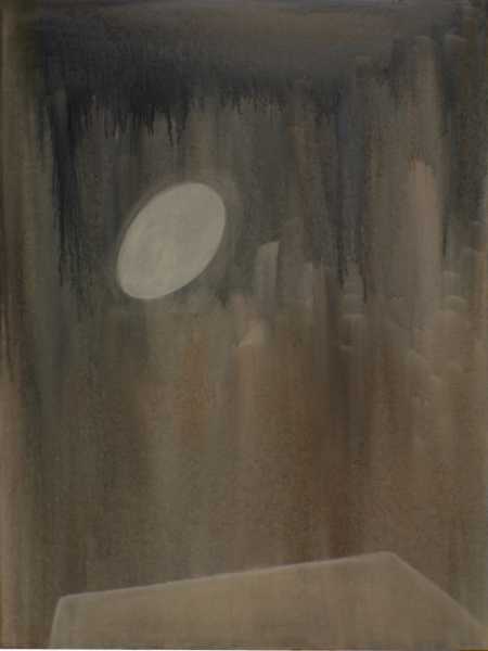Abbildung: Mond, 2008, 120x90 cm, &Ouml;l auf Leinwand von Brigitta C. Quast