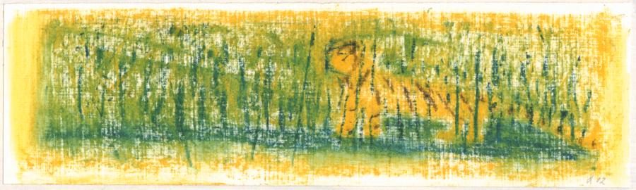 &Acirc;bbildung: Jeder Tag ein anderer Tiger, &Ouml;l auf Karton, 2002