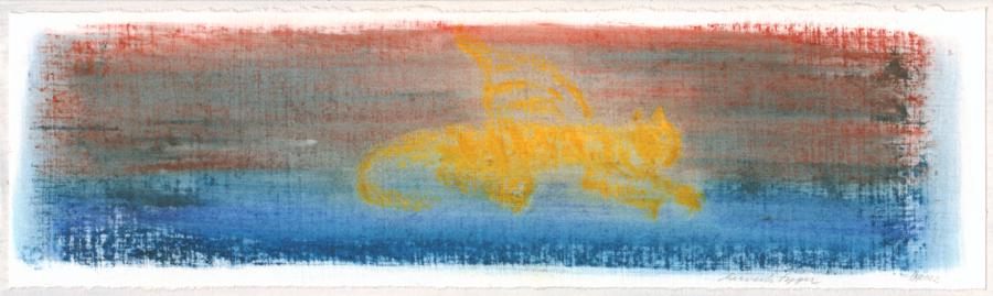 &Acirc;bbildung: Jeder Tag ein anderer Tiger, &Ouml;l auf Karton, 2002
