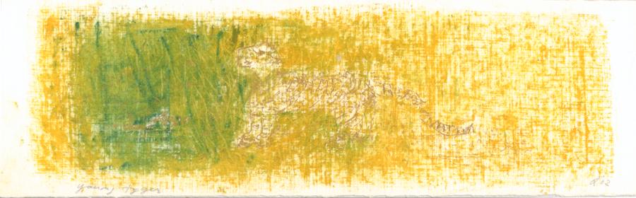&Acirc;bbildung: Jeder Tag ein anderer Tiger, &Ouml;l auf Karton, 2002
