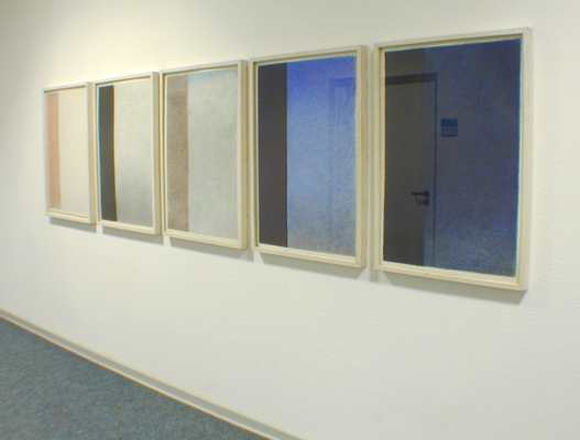 o.T., serieller Farbablauf, 1979 , je 85x65, Pastell